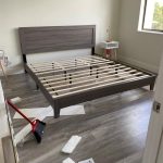 Bed frame assembled
